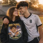 Custom Soccer Player Caricature T-Shirt – Personalized From Your Photo